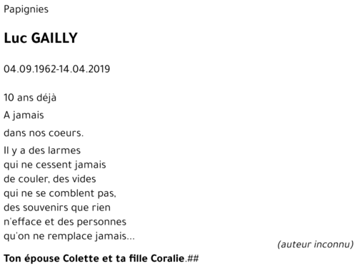 LUC GAILLY