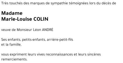 Marie-Louise COLIN