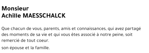 Achille MAESSCHALCK