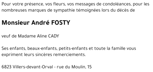 André FOSTY