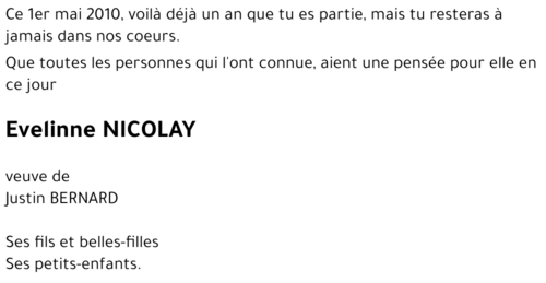 Evelinne NICOLAY