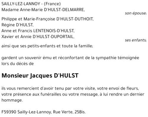 Jacques D'HULST