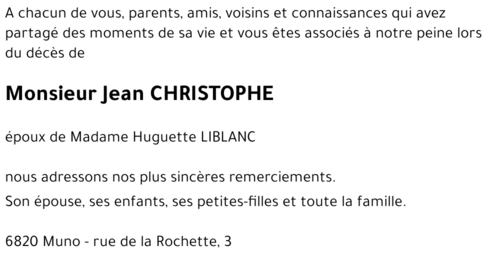 Jean CHRISTOPHE