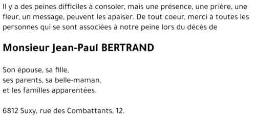 Jean-Paul BERTRAND