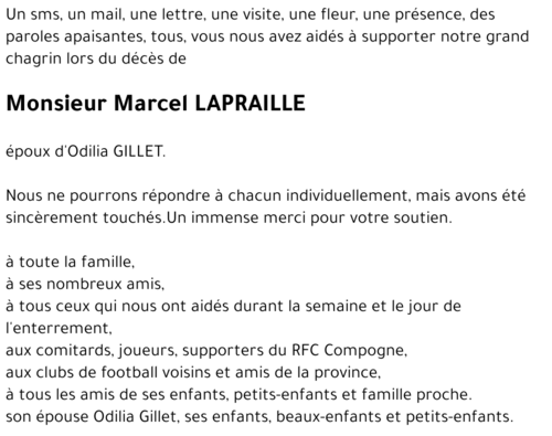 Marcel LAPRAILLE