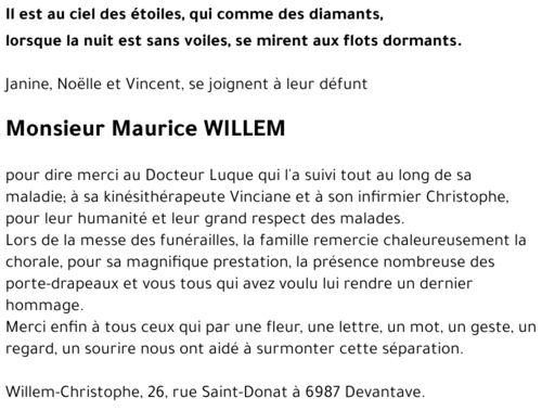 Maurice WILLEM