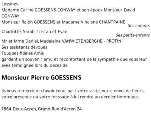 Pierre GOESSENS
