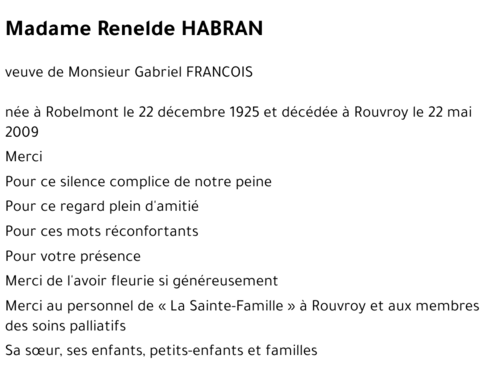 Renelde HABRAN