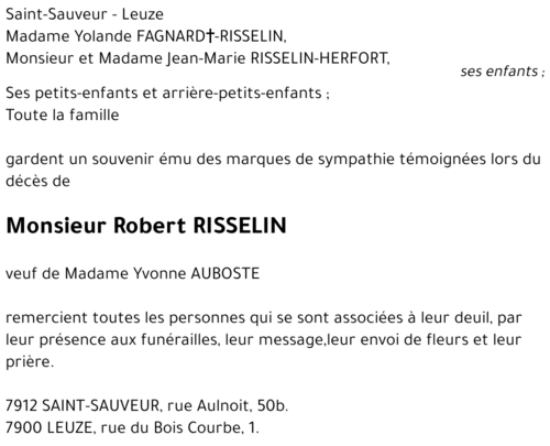 Robert RISSELIN