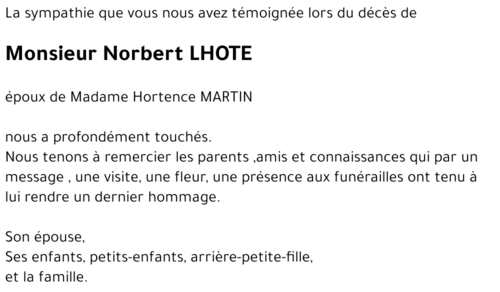 Norbert LHOTE