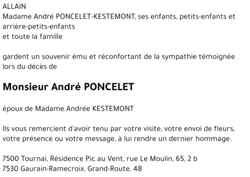 André PONCELET