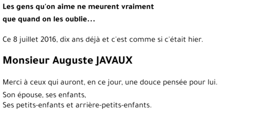 Auguste JAVAUX