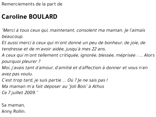 Caroline BOULARD