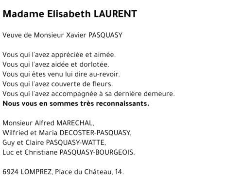 Elisabeth LAURENT