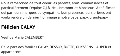 Félicien CALAY
