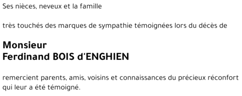 Ferdinand BOIS d'ENGHIEN