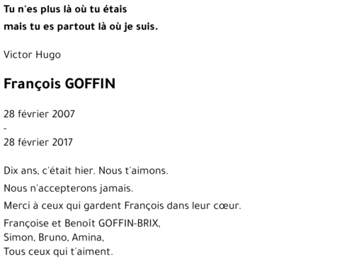François GOFFIN