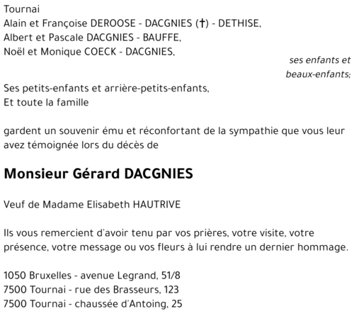 Gérard DACGNIES
