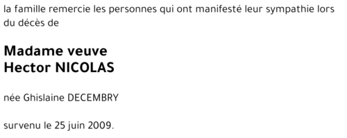 Ghislaine DECEMBRY