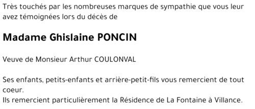 Ghislaine PONCIN