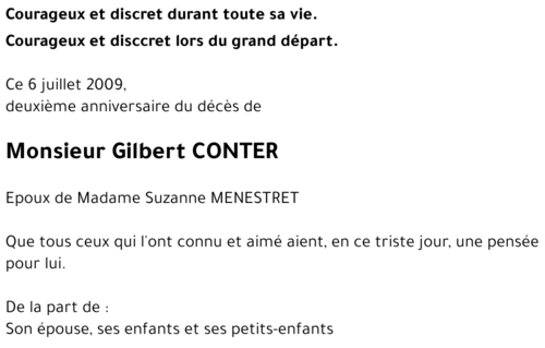 Gilbert CONTER