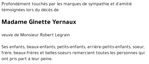 Ginette Yernaux