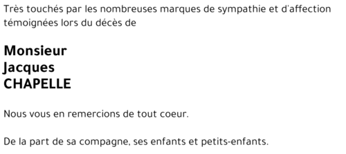 Jacques CHAPELLE