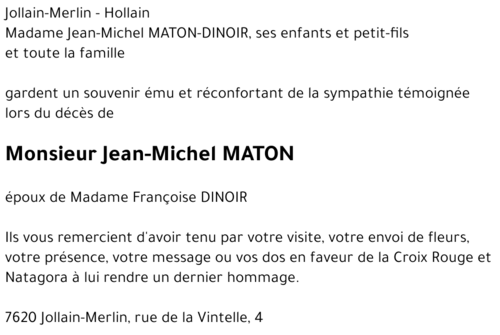 Jean-Michel MATON