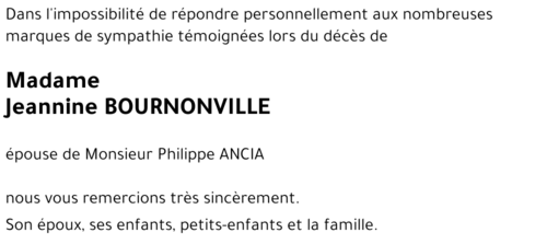 Jeannine BOURNONVILLE