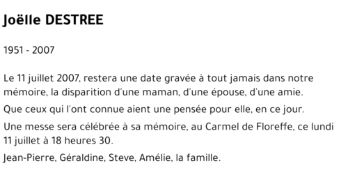 Joelle DESTREE