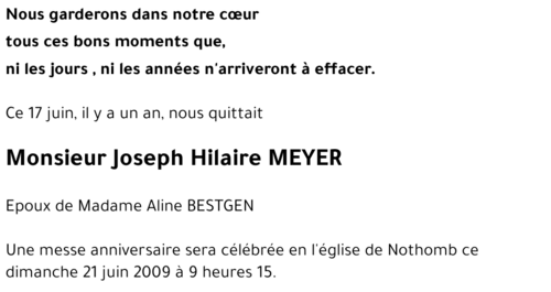 Joseph Hilaire MEYER