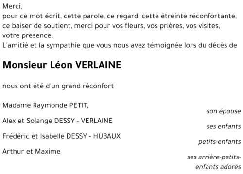 Léon VERLAINE