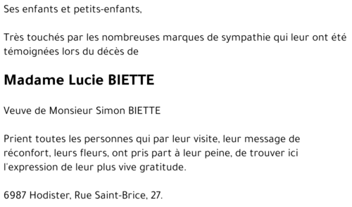 Lucie BIETTE