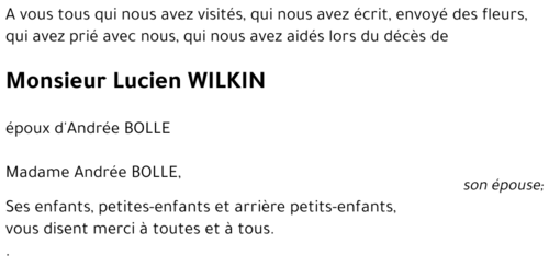 Lucien WILKIN