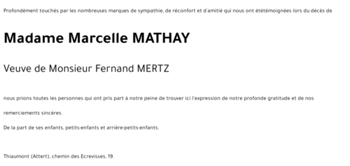 Marcelle MATHAY