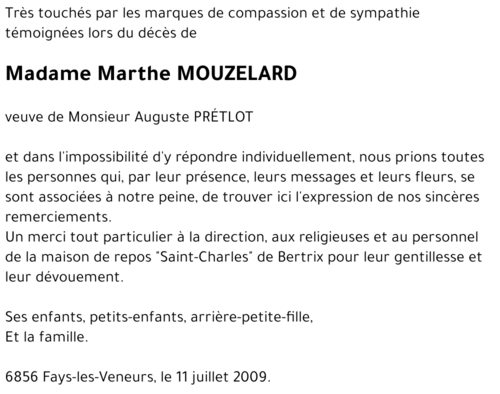 Marthe MOUZELARD