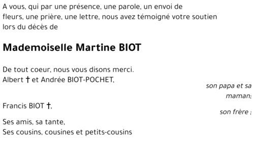 Martine BIOT