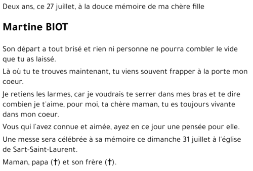 Martine BIOT