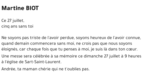 Martine BIOT