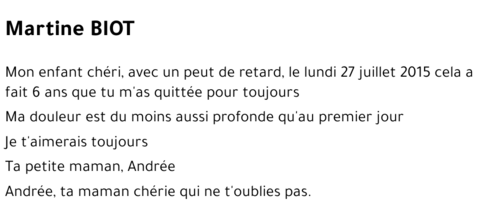 Martine BIOT