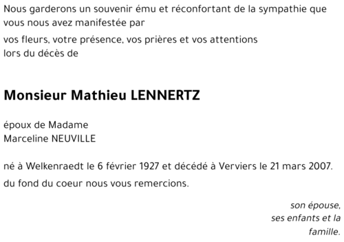 Mathieu LENNERTZ