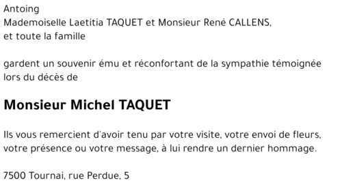 Michel TAQUET