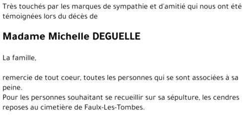 Michelle DEGUELLE