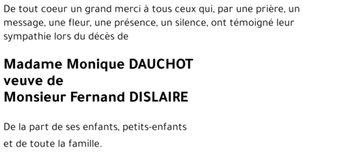 Monique DAUCHOT