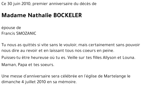 Nathalie BOCKELER