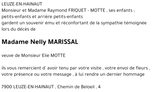 Nelly MARISSAL