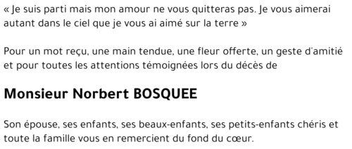 Norbert BOSQUEE
