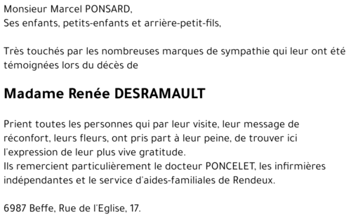 Renée DESRAMAULT