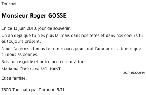 Roger GOSSE