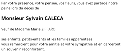 Sylvain CALECA